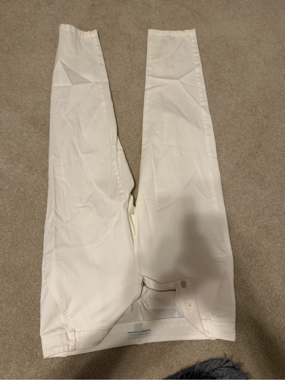 New York & Company White Denim Slim Jeans